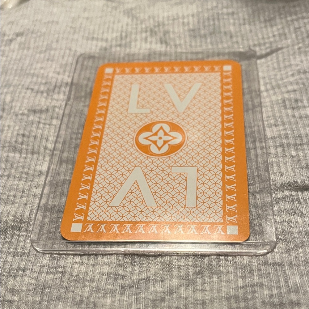 Louis Vuitton Jeu De Cartes Orange Monogram Playing Card - 2 of Spades
